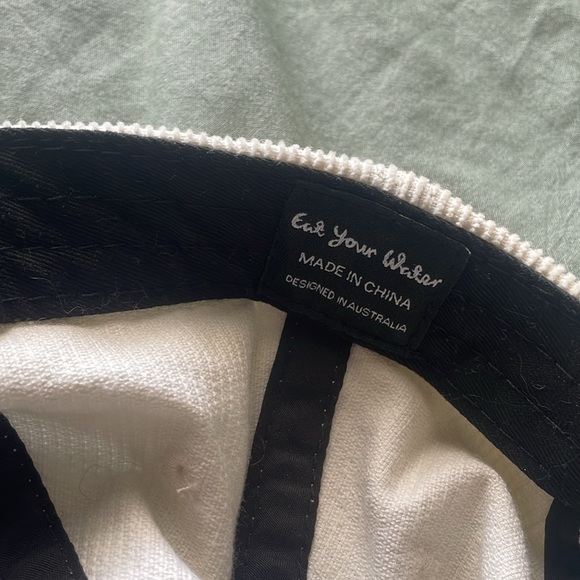 Eat Your Water White Panel Hat Rainbow Skate Logo - Picture 3 of 4